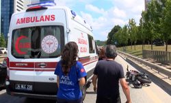 TIR'a çarpan motosikletli polis yaralandı