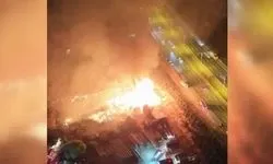 Ankara’da palet deposunda korkutan yangın