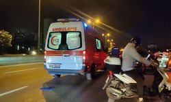 Bağcılar'da Kontrolden Çıkan Motosiklet Devrildi