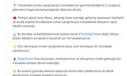 Fransa'da görev alan yangın söndürme uçakları Türkiye'ye döndü