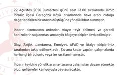 Giresun'a hava aracı düştüğü ihbarı korkuttu