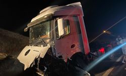Lice'de TIR ve otomobil kafa kafaya çarpıştı