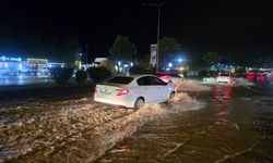 Ordu'da sağanak yağış sürücülere zor anlar yaşattı
