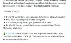 "Ormanlık alanlarda ve yakın çevresinde kesinlikle ateş yakmayalım"