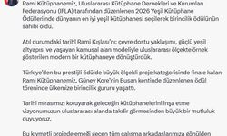Rami Kütüphanesi dünyanın en iyi yeşil kütüphanesi oldu
