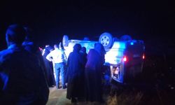 Sivas'ta Minibüs Devrildi