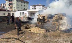 Niğde'de evin bahçesinde yangın çıktı