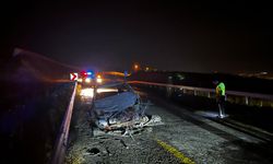 Kayseri'de motosiklet ile otomobili alevler sardı!