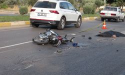 Kilis'te motosiklet ve beton mikseri çarpıştı