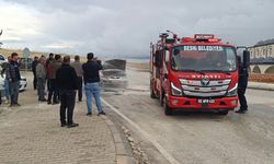 Adıyaman’da Seyir Halindeki Otomobil Alev Alev Yandı