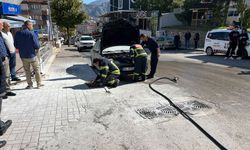 Amasya'da Sınavdayken Otomobili Yandı!