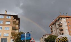 Ataşehir'de yağmur sonrası gökkuşağı