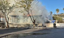 Bodrum'da Tadilattaki İş Yerinde Korkutan Yangın!