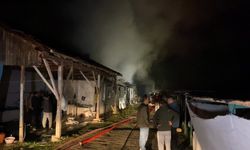 İnegöl'de hayvan çiftliğinde yangın