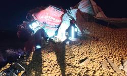 Konya'da TIR ve tanker çarpıştı