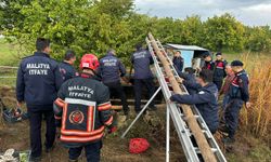 Malatya'da su kuyusuna düşen kadın kurtarıldı