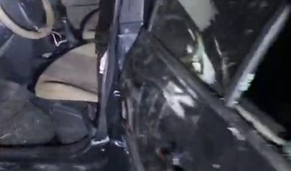 Batman'da Otomobil Şarampole Devrildi