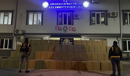 Durdurulan araçta bandrolsüz sigara çıktı