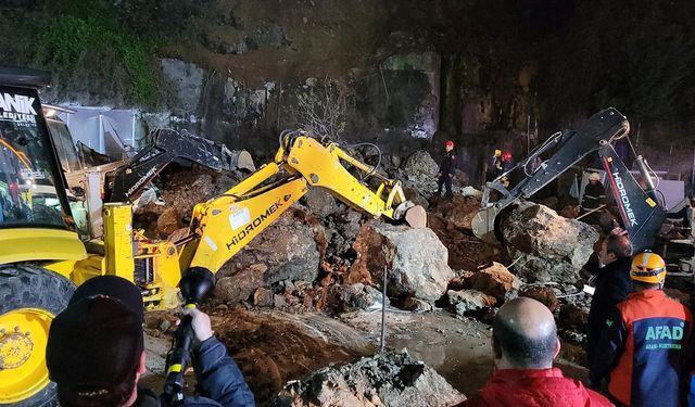 Samsun'da ki heyelanda baba ve 2 kızı hayatını kaybetti