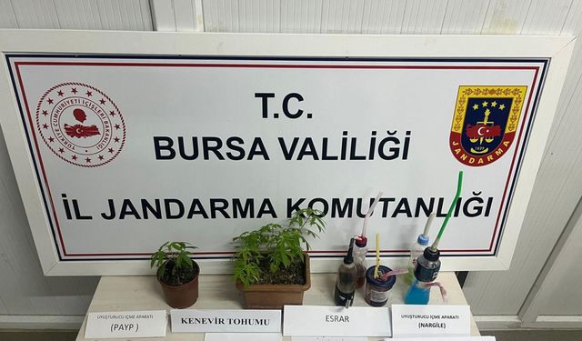Bursa’da bağ evine uyuşturucu baskını
