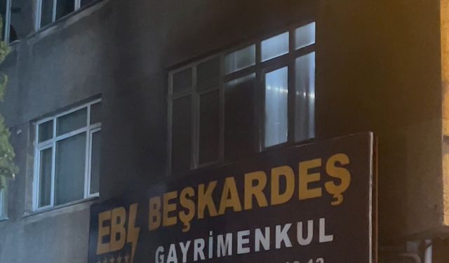 Doğal gaz kutusundan çıkan yangın iş yerine sıçradı