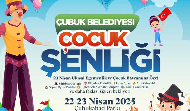 Çubuk'ta 23 Nisan Coşkusu