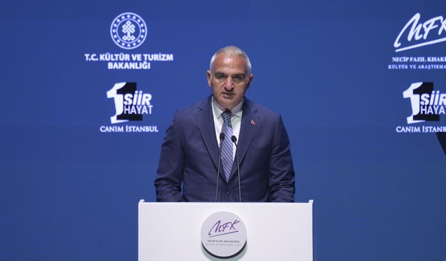 Bakan Ersoy: "Necip Fazıl Kısakürek, bize köklerimizi hatırlattı"