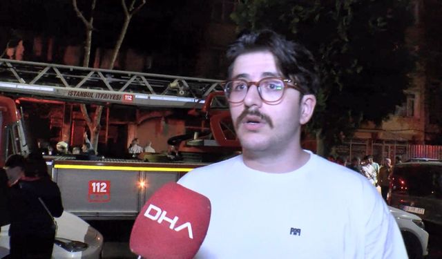 Küçükçekmece'de yangın paniği
