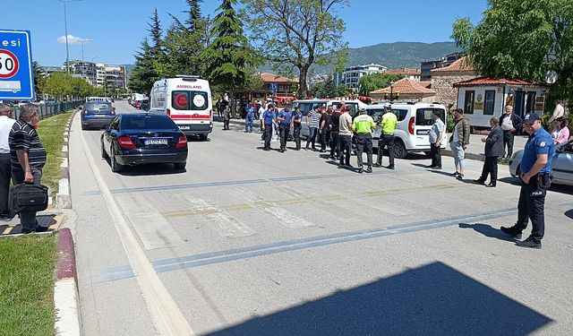 Tokat’ta motosiklet yayaya çarptı