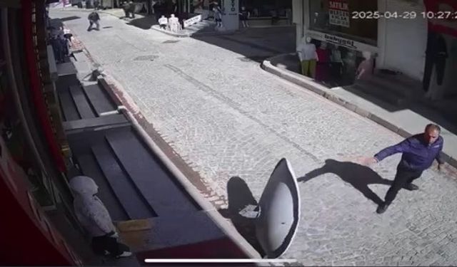 Yürürken koluna çatıdaki çanak anten düştü