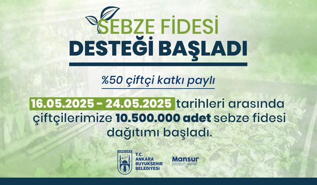 Büyükşehirden Fide Desteği