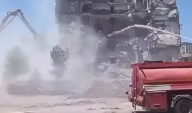 Diyarbakır Kayapınar’da Kontrollü Yıkımda 8 Katlı Bina Çöktü