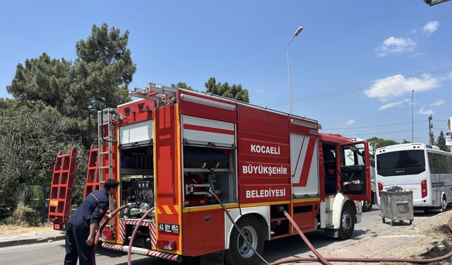 Derince'de yangın