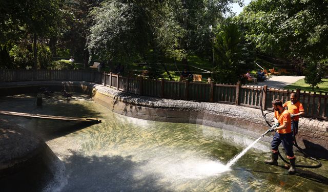 Kuğulu Park'ta yaz hazırlığı