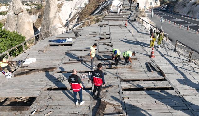 Kapadokya Alan Başkanlığı 'Üç Güzeller'deki yürüyüş yolunu yenileyecek!