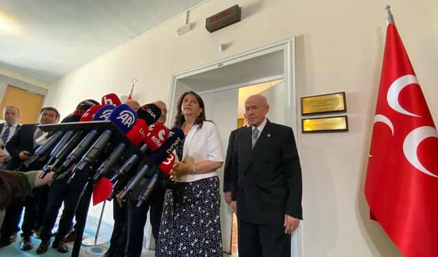 Bahçeli, DEM Parti heyetini makamında ağırladı