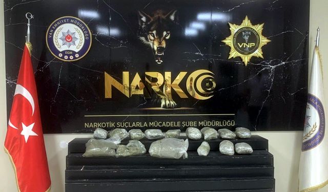 Durdurulan araçta 10 kilo uyuşturucu çıktı