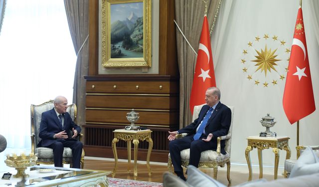 Erdoğan, Bahçeli'yi kabul etti