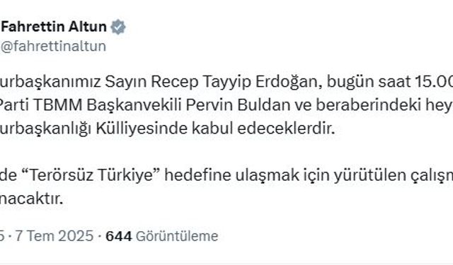 Erdoğan, DEM Parti'yi Kabul Edecek