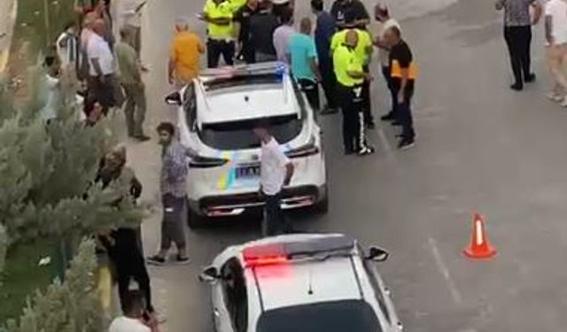 Ergani'de otomobilin yayaya çarptı