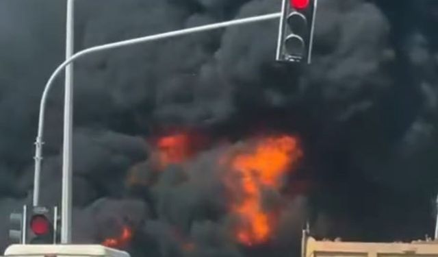 Gaziantep’te İnşaat Yangını Büyümeden Söndürüldü
