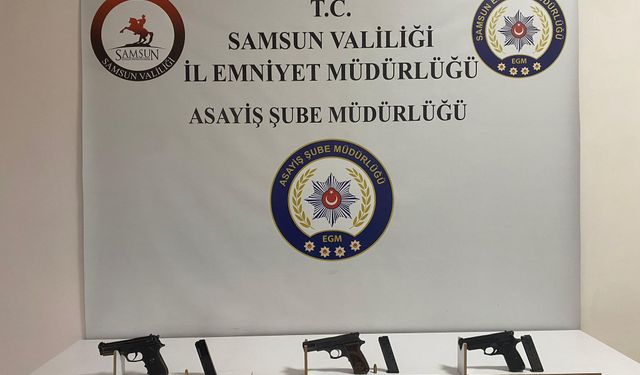 İş yerindeki silahlı kavga kamerada