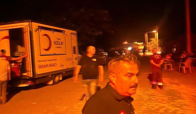 Manisa'da çıkıp Uşak'a ulaşan yangın kontrol altında