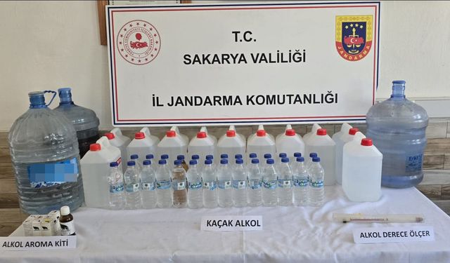 Sakarya'da sahte içkiye yönelik operasyon