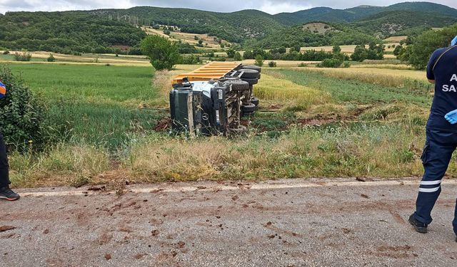 Tokat'ta feci kamyon kazası