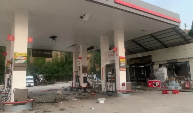 Akaryakıt istasyonunda patlama: 1 kişi yaralandı