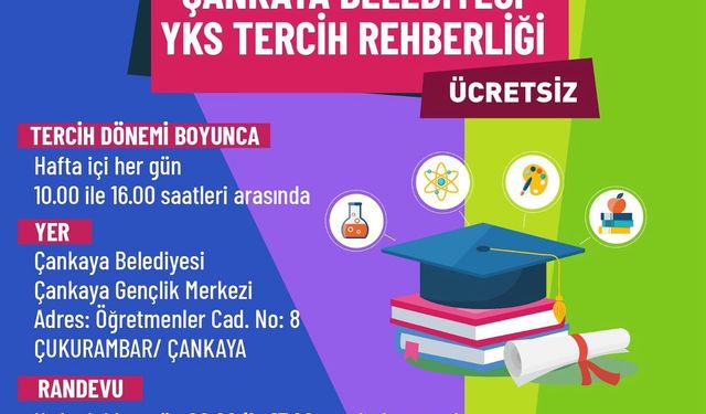 Çankaya Belediyesi'nden YKS tercih desteği!