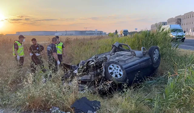 Tekirdağ'da korkutan kaza