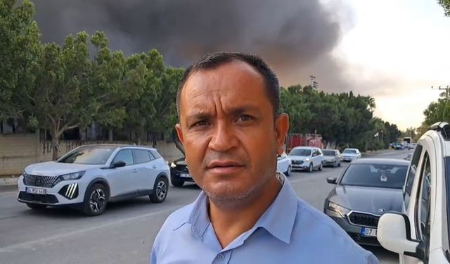 Antalya'da soğuk hava deposunda yangın