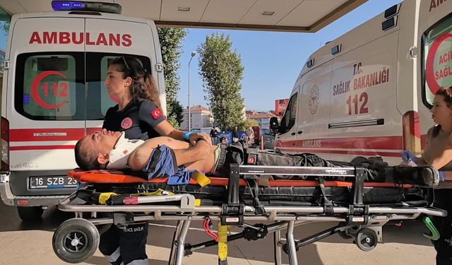 Bursa'da işçi ağır yaralandı